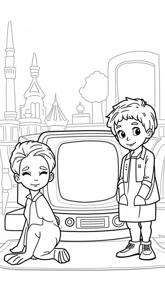 coloring pages of tv shows